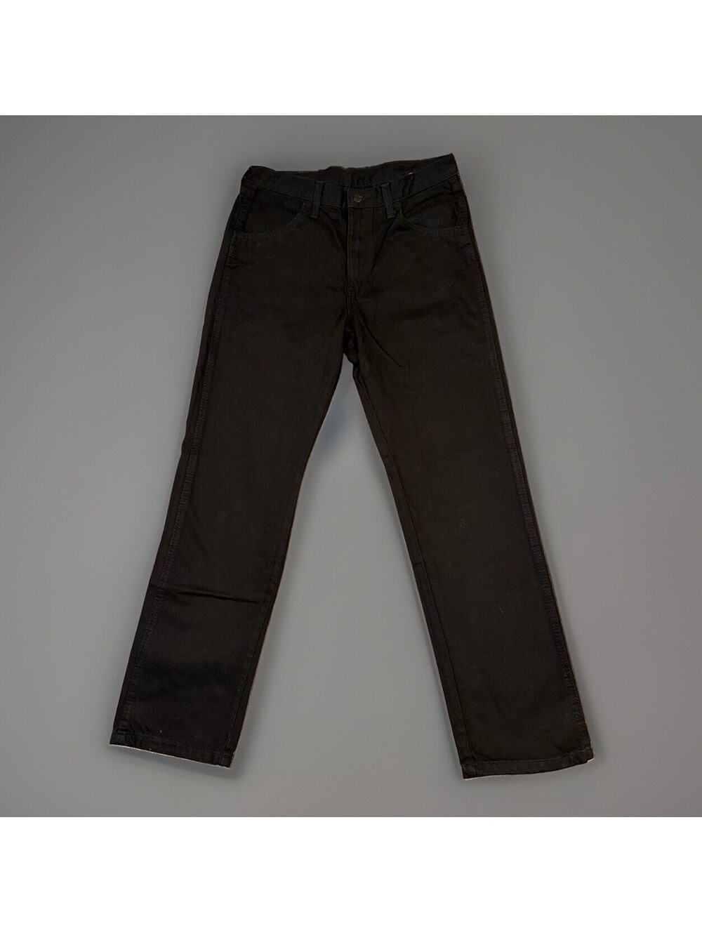 Rustler  Men’s Regular Fit Straight Leg Black  Heavyweight Denim Jeans 32x32